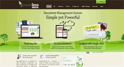 Desktop Screenshot of paperlessindia.com